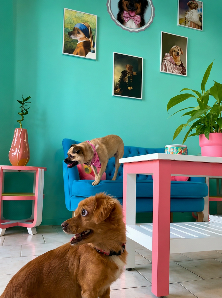 Στιγμιότυπο από το στούντιο περιποίησης Woofs & Fluffs